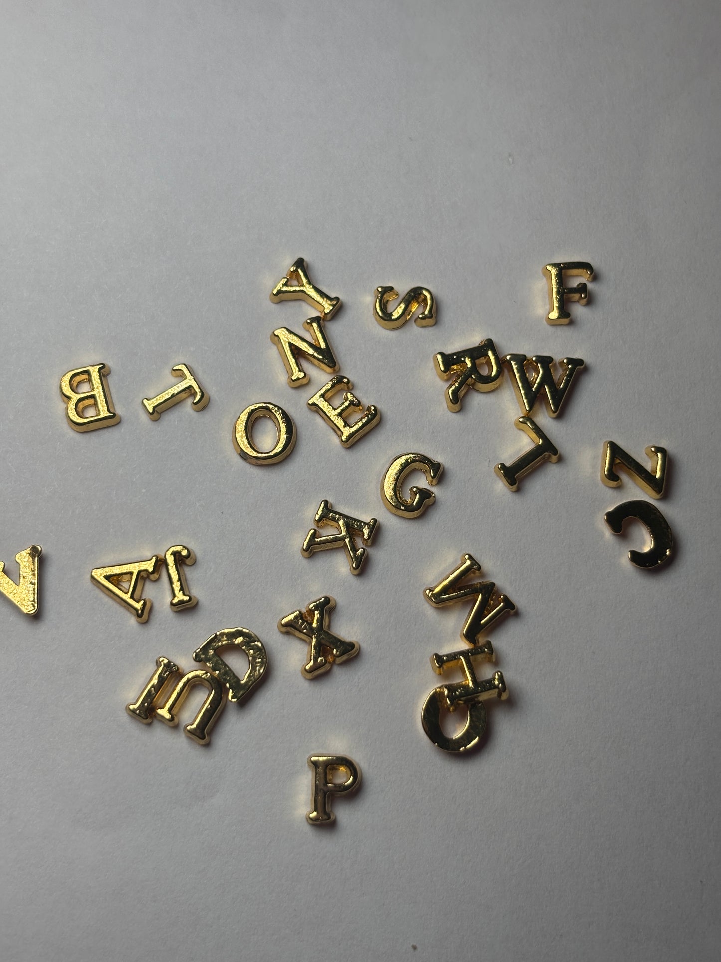 Gold & Silver Letter Charm