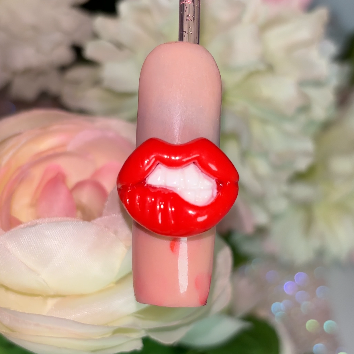 Bitting Lip Nail Charm