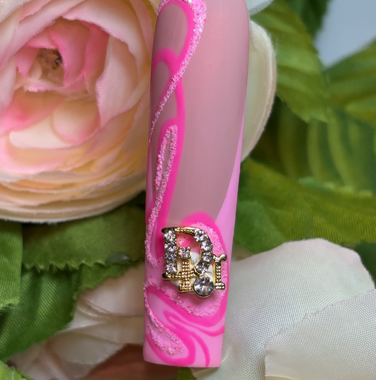 Gold Diamond Stud Luxury Charms