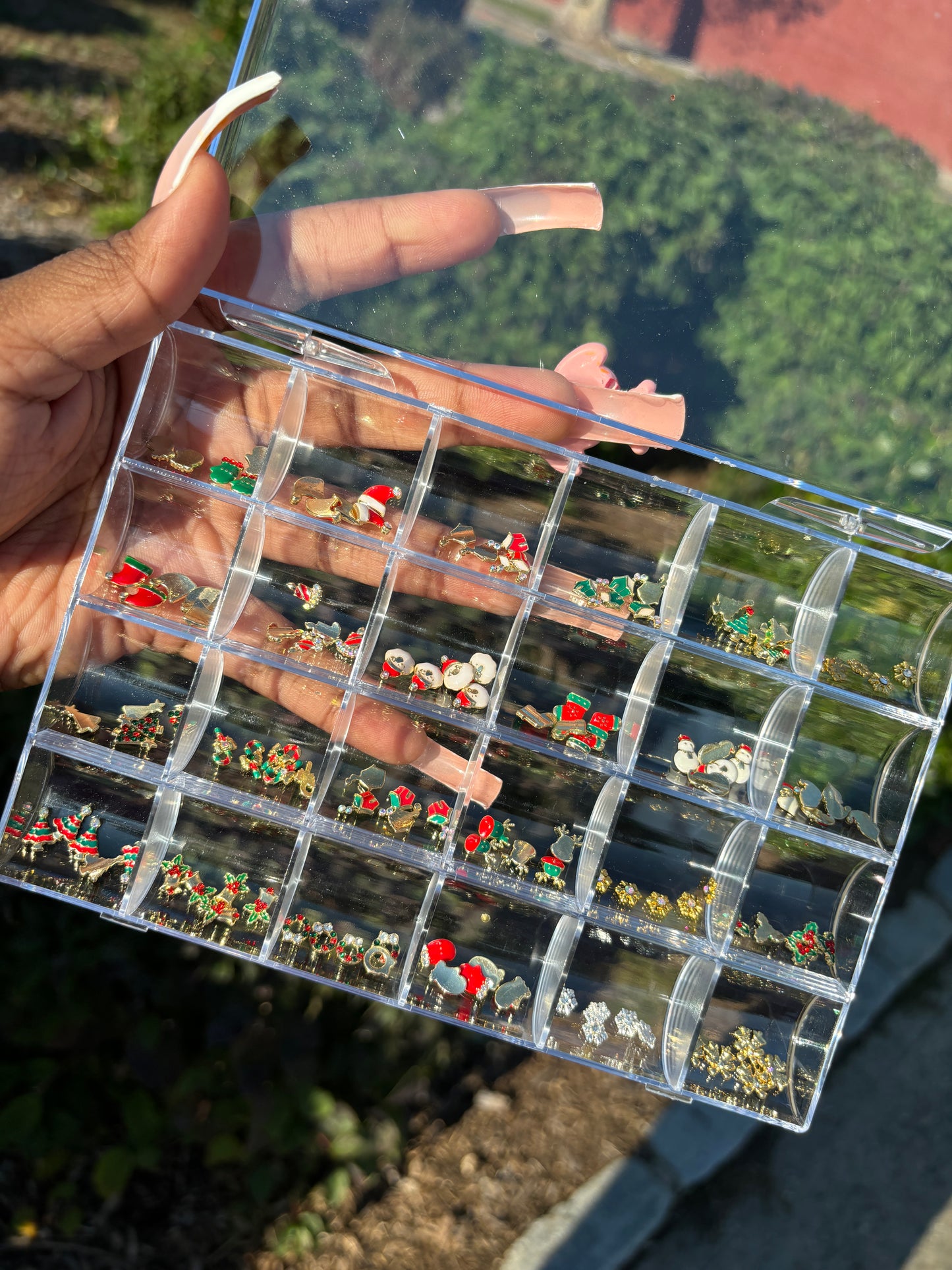 120pc Christmas Nail Charm Mix