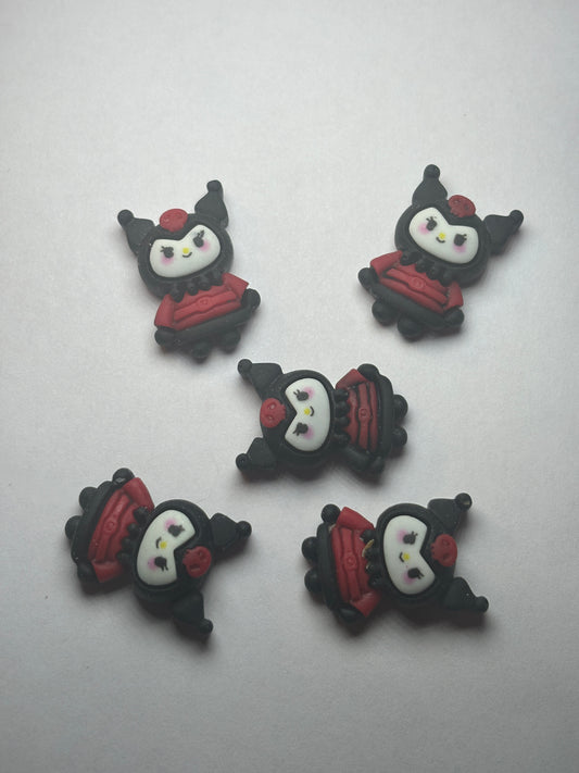 Kuromi Nail Charm Red Jumper