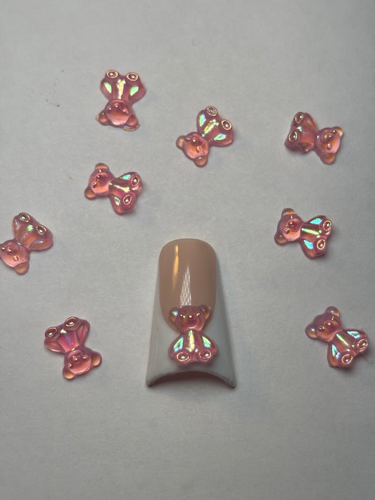 Holographic Teddy Bear Charm