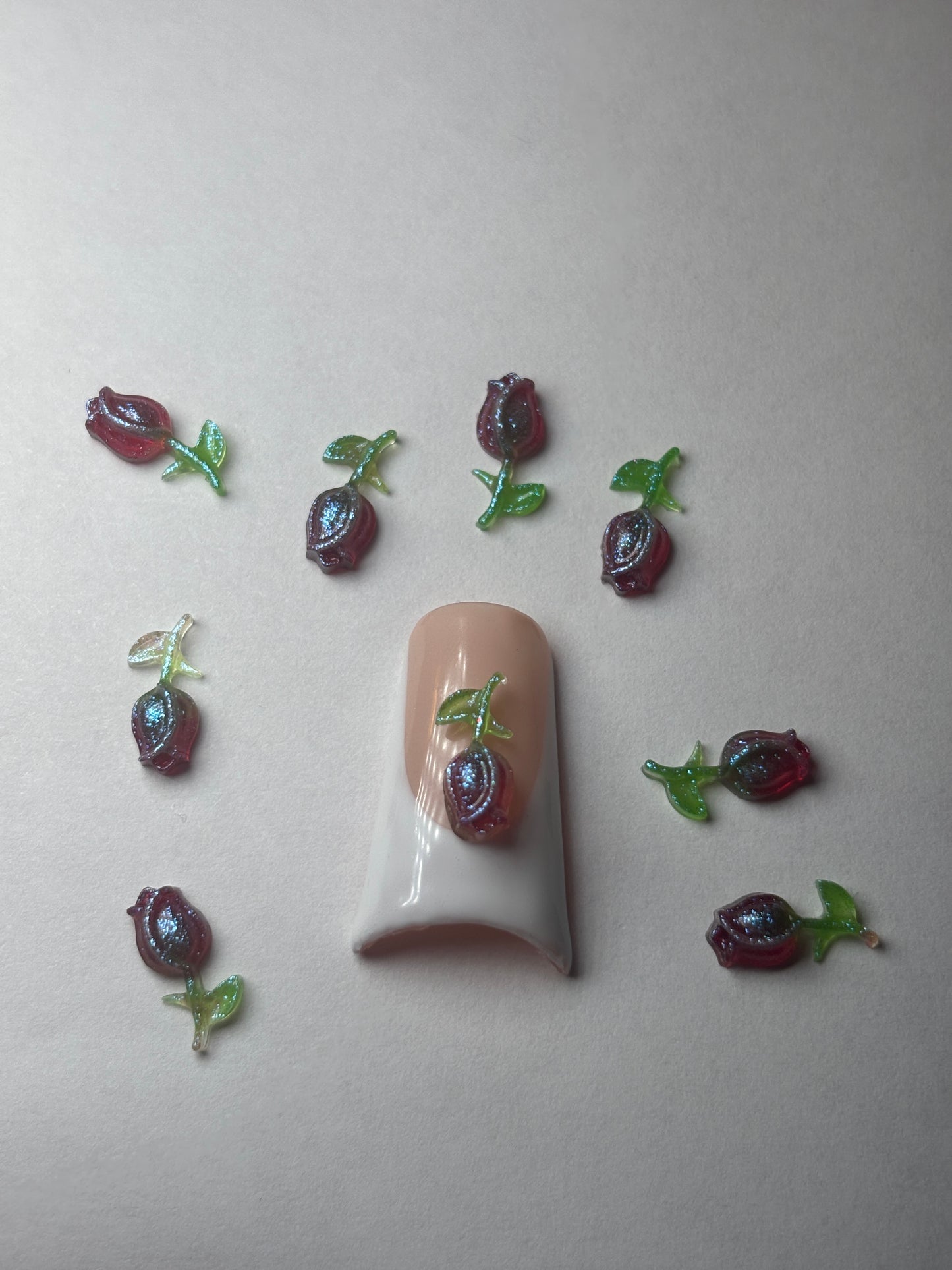 Mini Rose Nail Charm