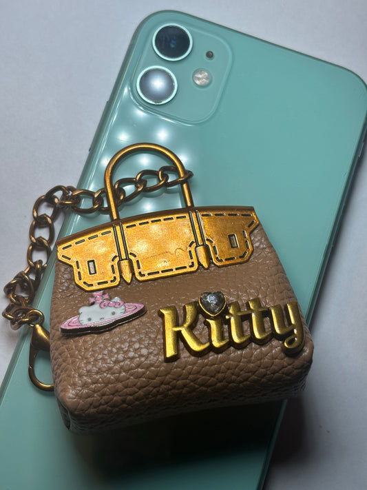Hello Kitty Brown Bag Keychain | Junk Case Charm