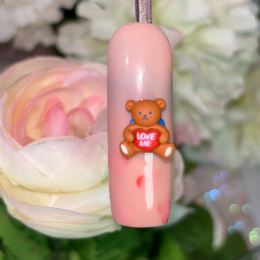 I Love you Teddy Bear “Valentine” Nail Charm