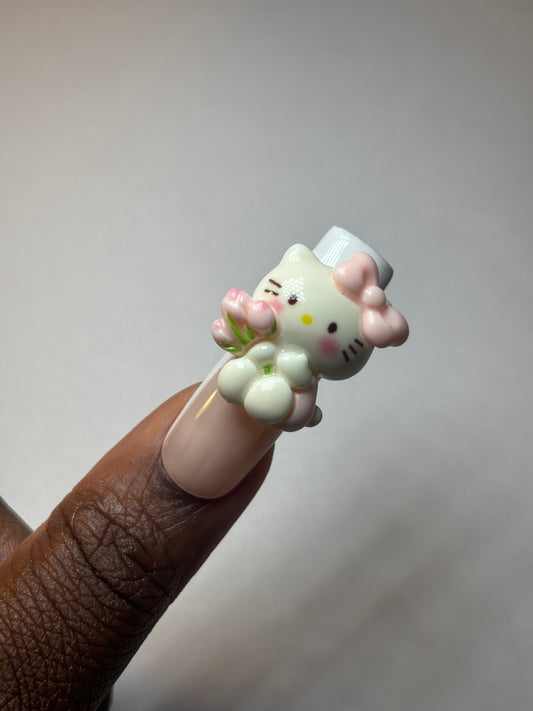 Hello Kitty “Valentine” Flower bouquet Nail Charm