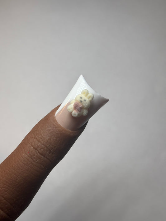 Furry Bunny Mini Nail Carms