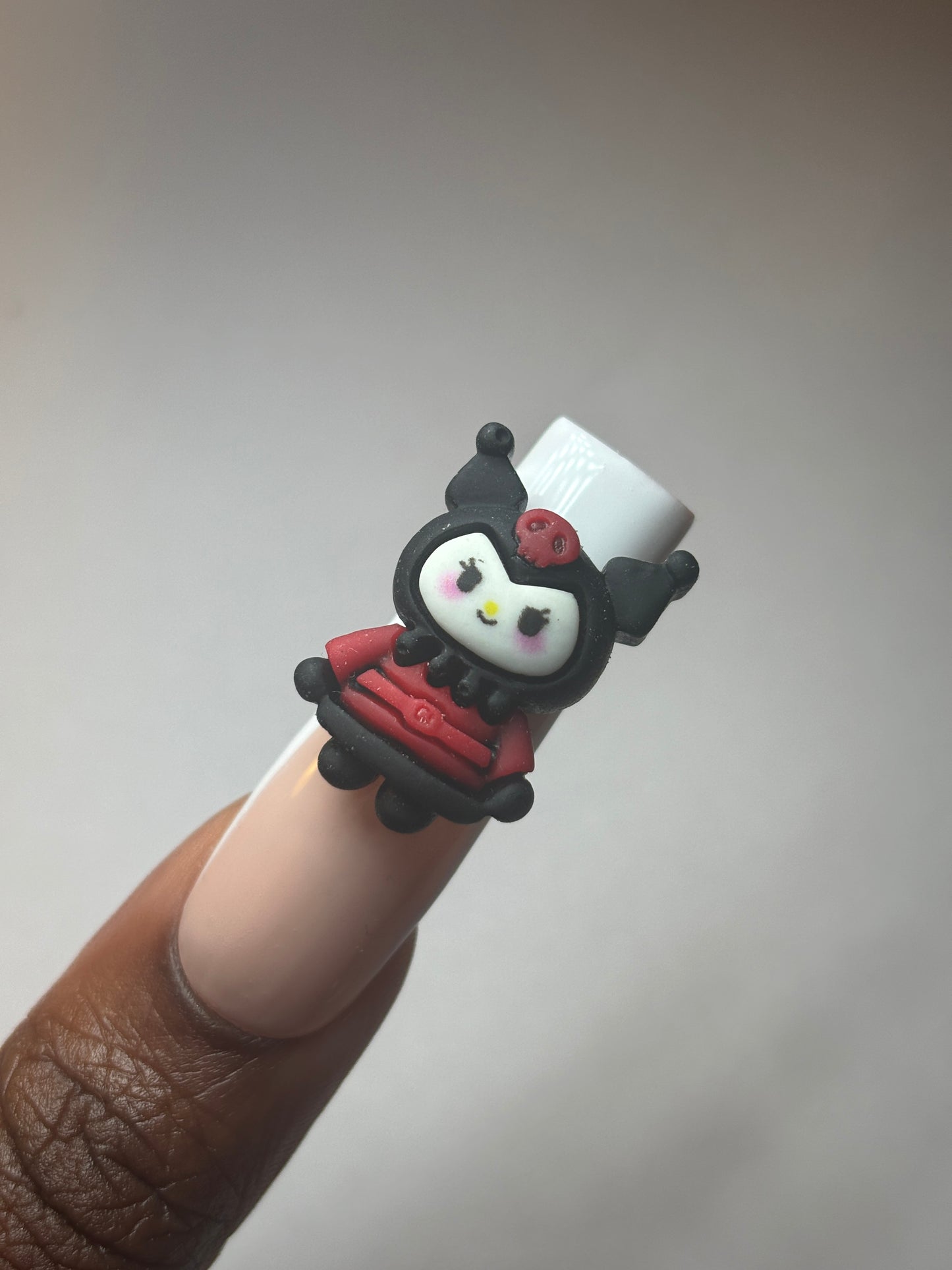 Kuromi Nail Charm Red Jumper