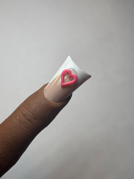 Small Cut Out Heart Charm