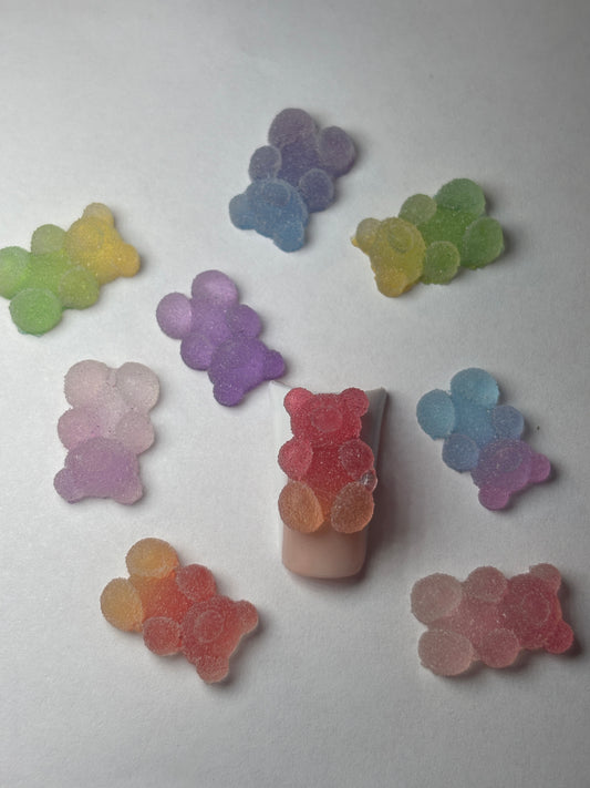 Sour Gummy Bear Nail Charms ￼