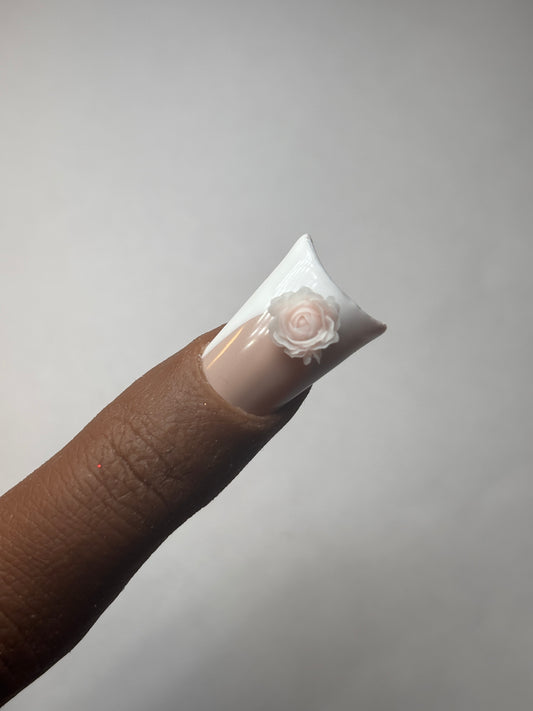 Light Pink Pastel Flower Nail Charm