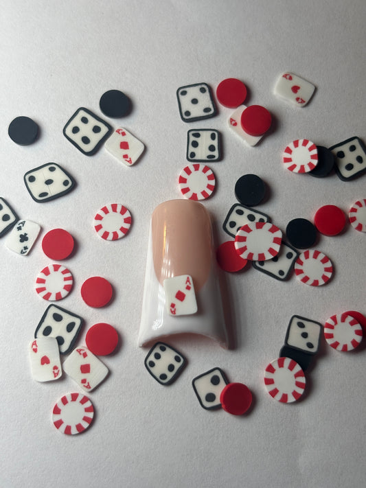 Poker Piece Nail Art