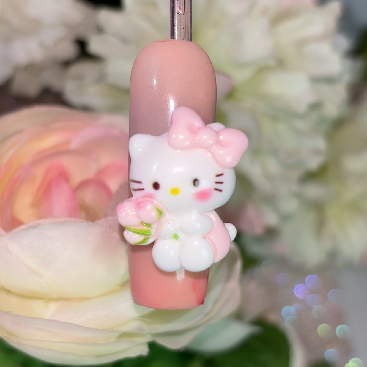 Hello Kitty “Valentine” Flower bouquet Nail Charm