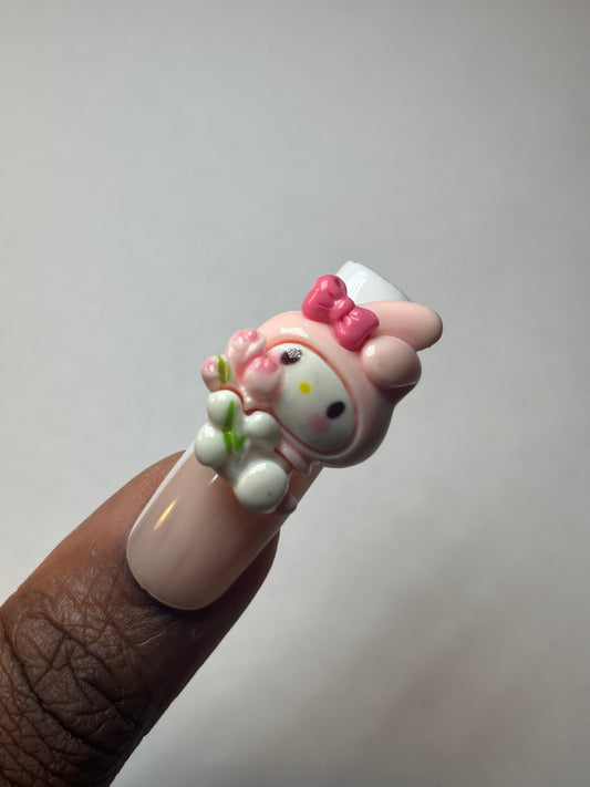 My Melody “Valentine” Flower bouquet Nail Charm