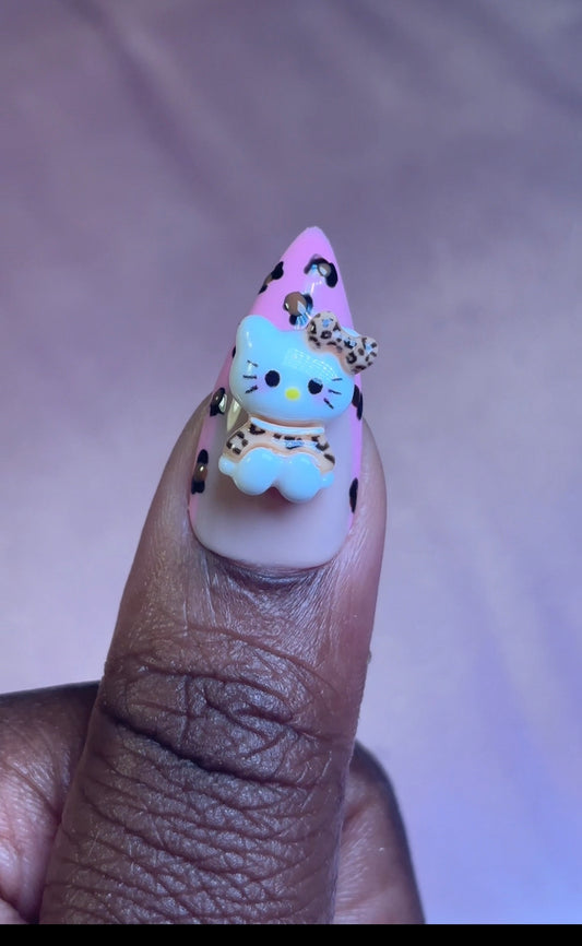 Leopard Hello Kitty Charm