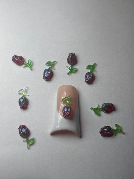 Mini Rose Nail Charm