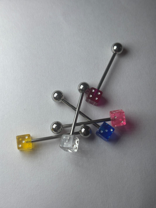 Dice Piercing XL Bar