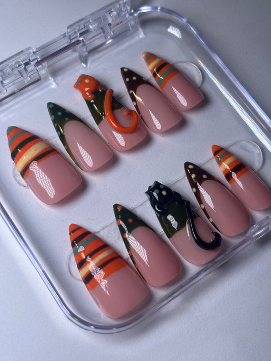 Fall Cat Nails