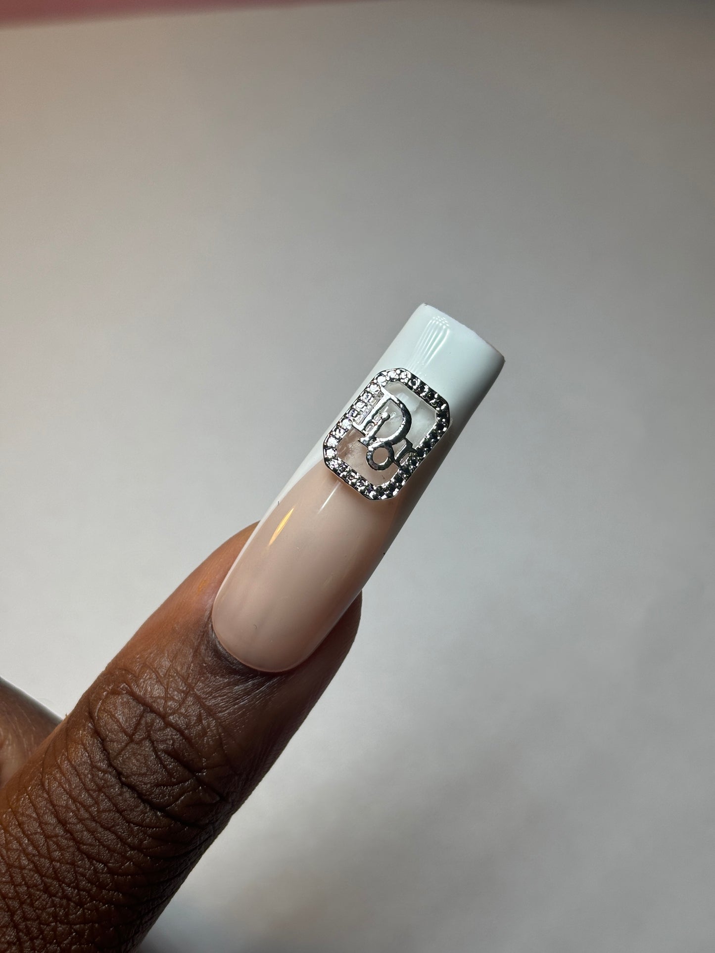 Silver  Luxury Nail Charms