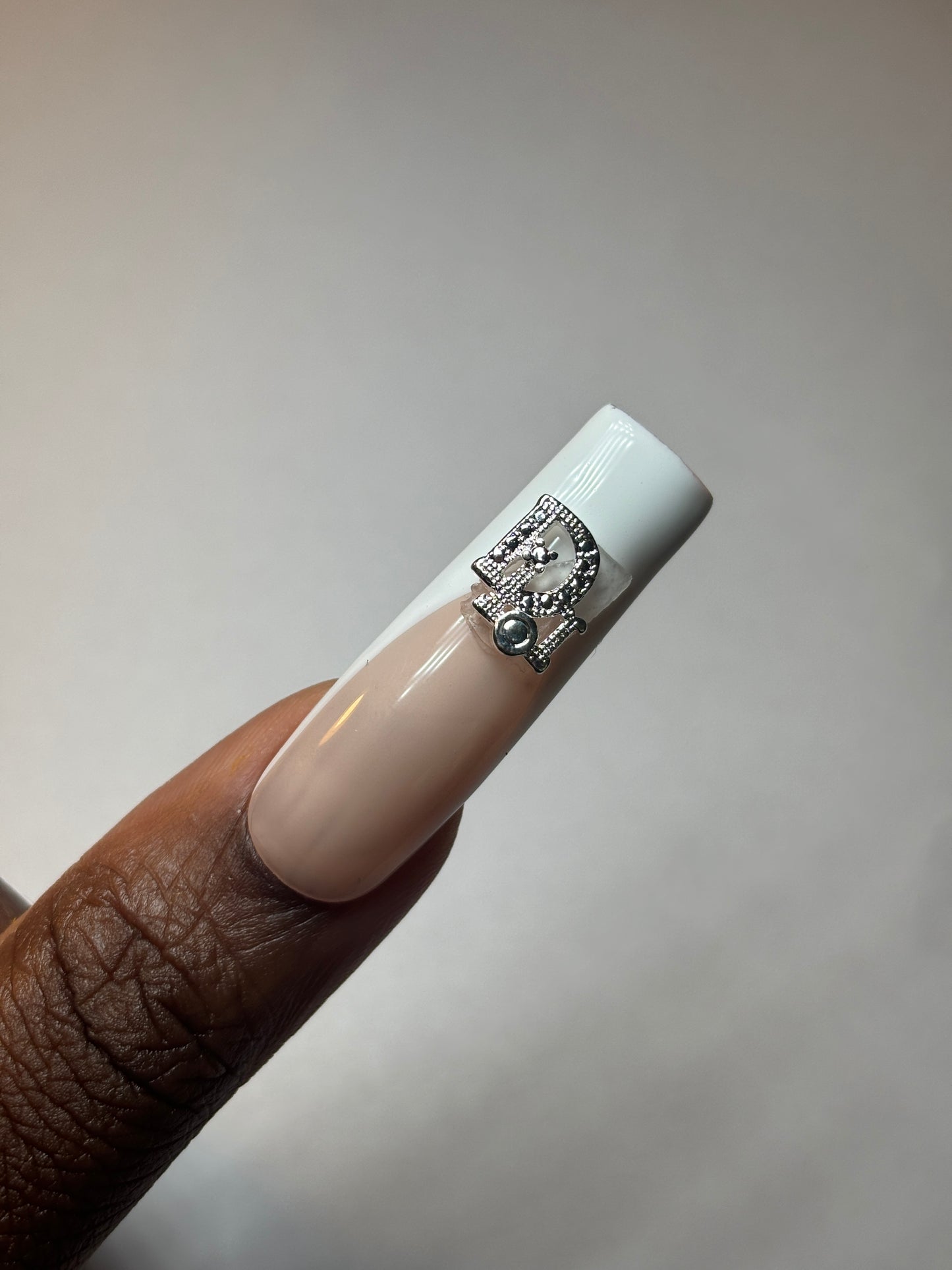 Silver  Luxury Nail Charms