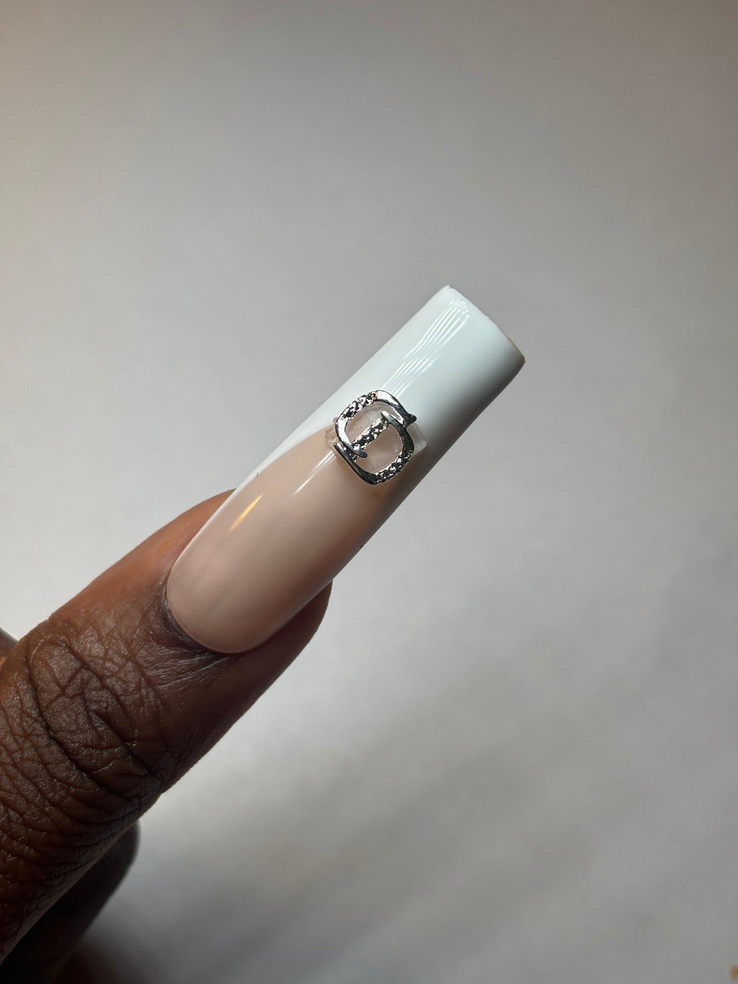 Silver  Luxury Nail Charms