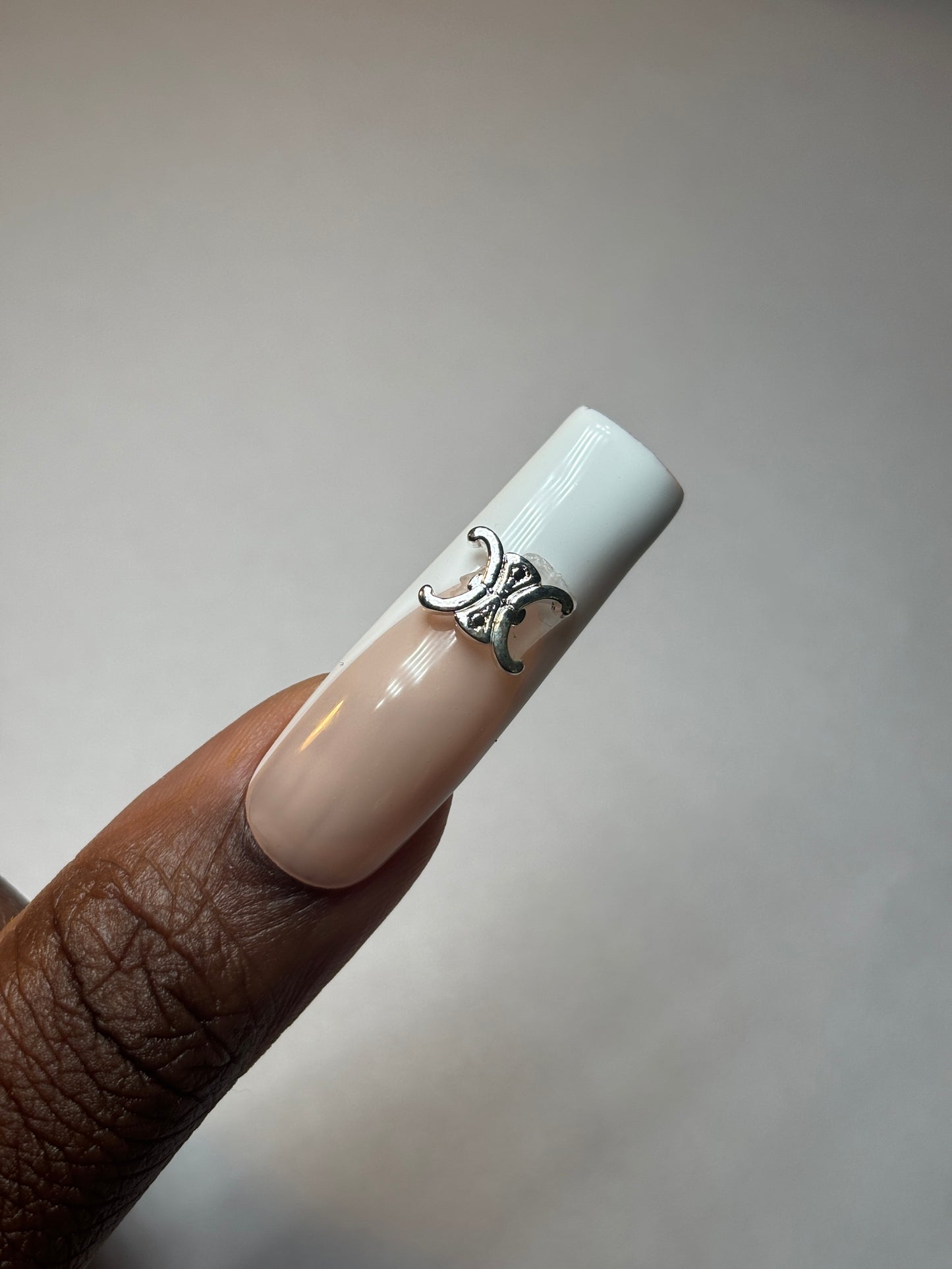 Silver  Luxury Nail Charms