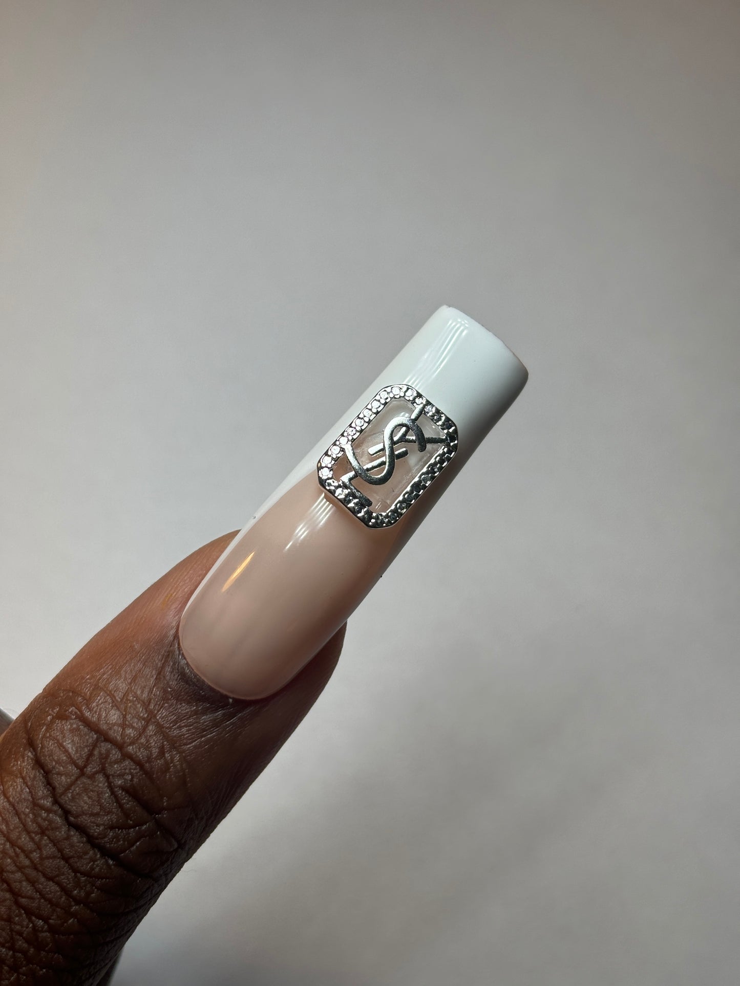 Silver  Luxury Nail Charms