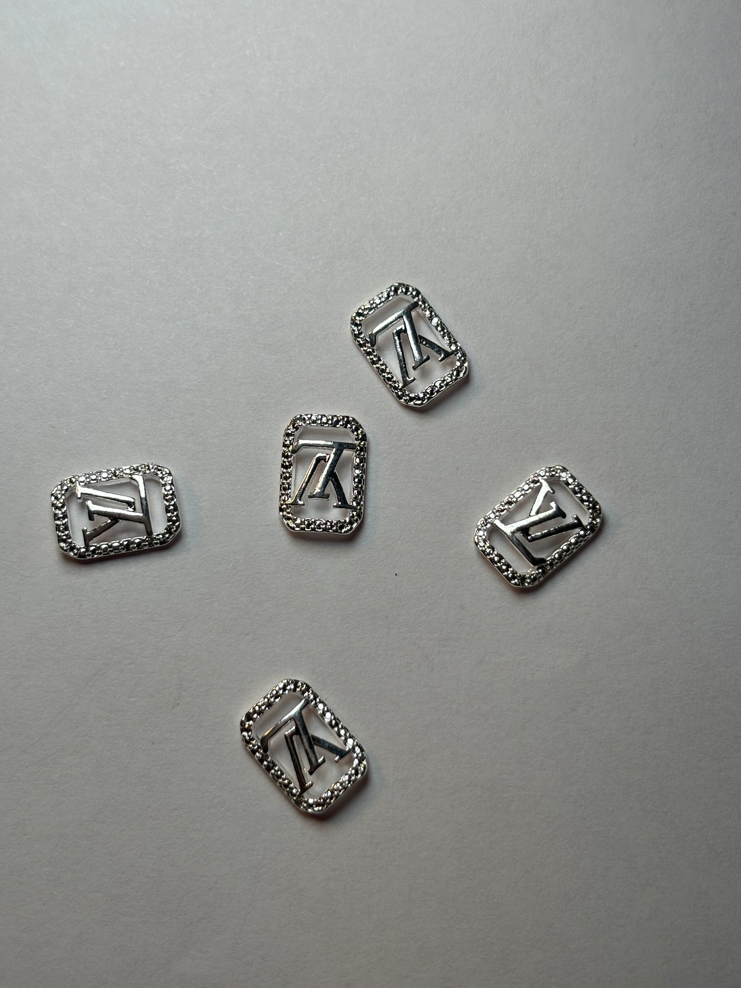 Silver  Luxury Nail Charms