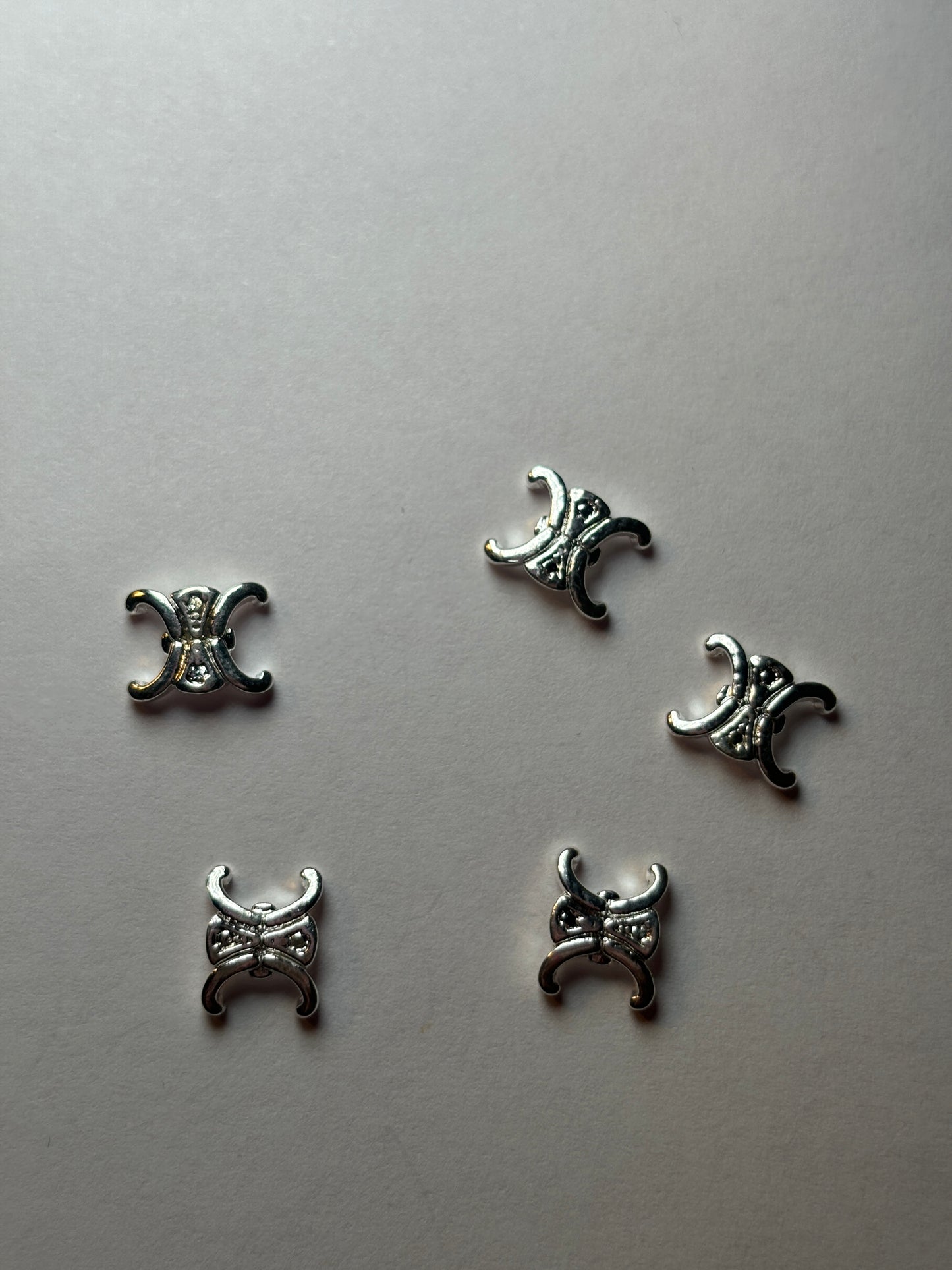 Silver  Luxury Nail Charms