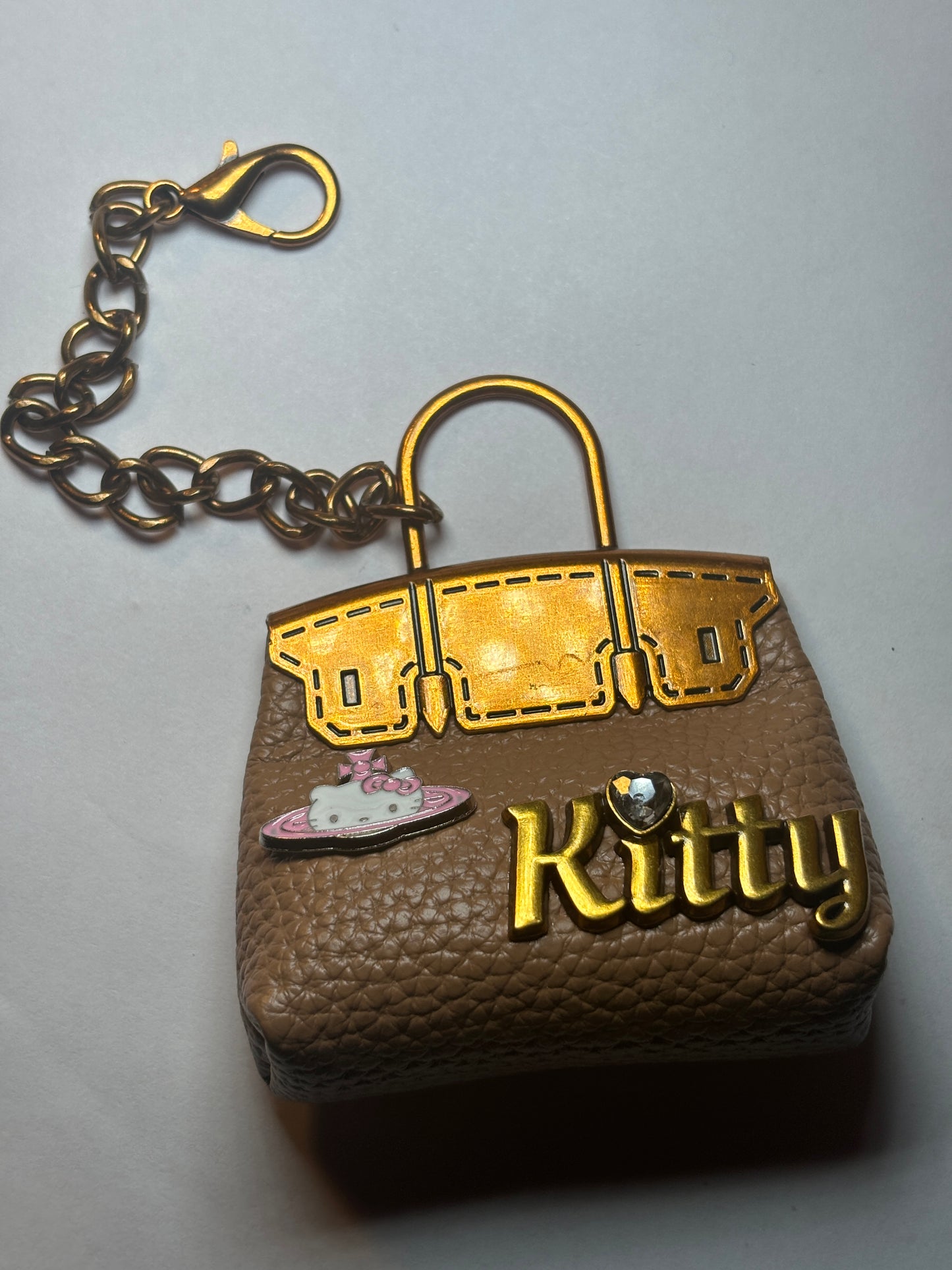 Hello Kitty Brown Bag Keychain | Junk Case Charm