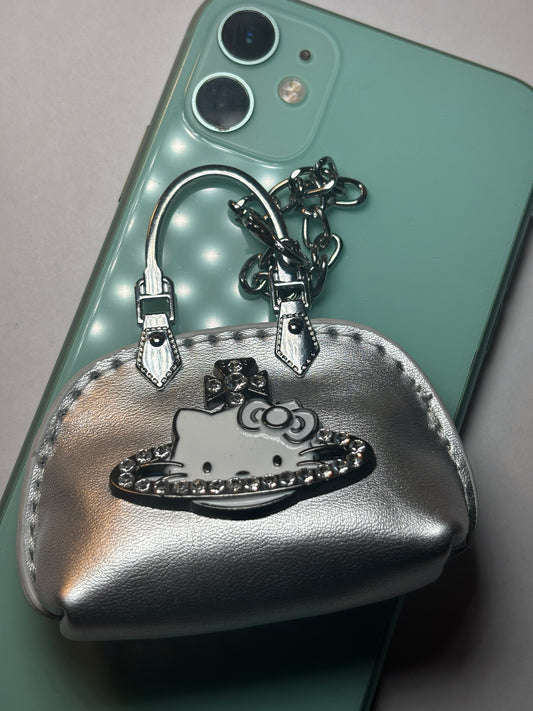 Hello Kitty Sliver Bag Keychain | Junk Case Charm