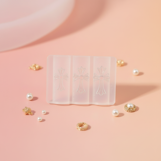Cross Nail Mold - Enhanced Silicone Visibility