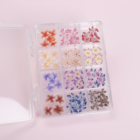 Floral Charm Tray Light Pink Background