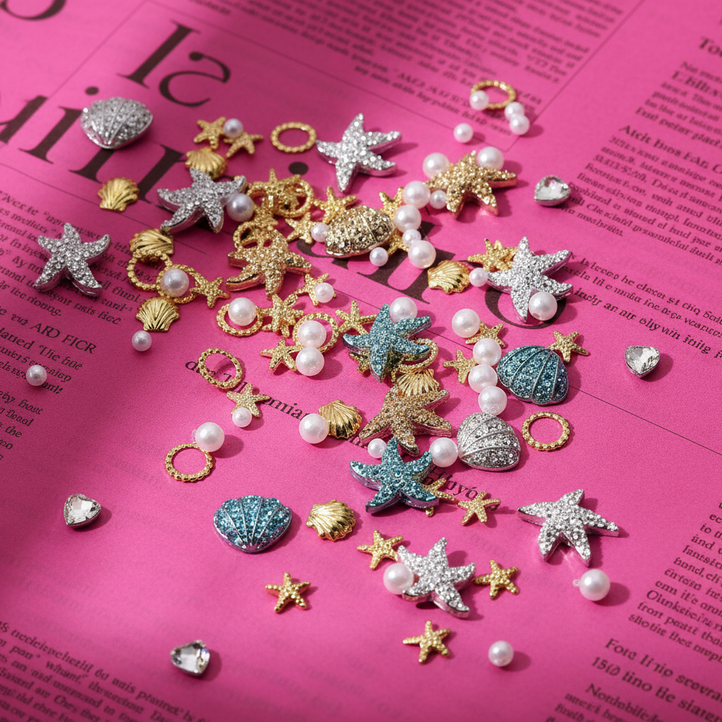 Ocean Nail Charms - Pardon The Press Editorial