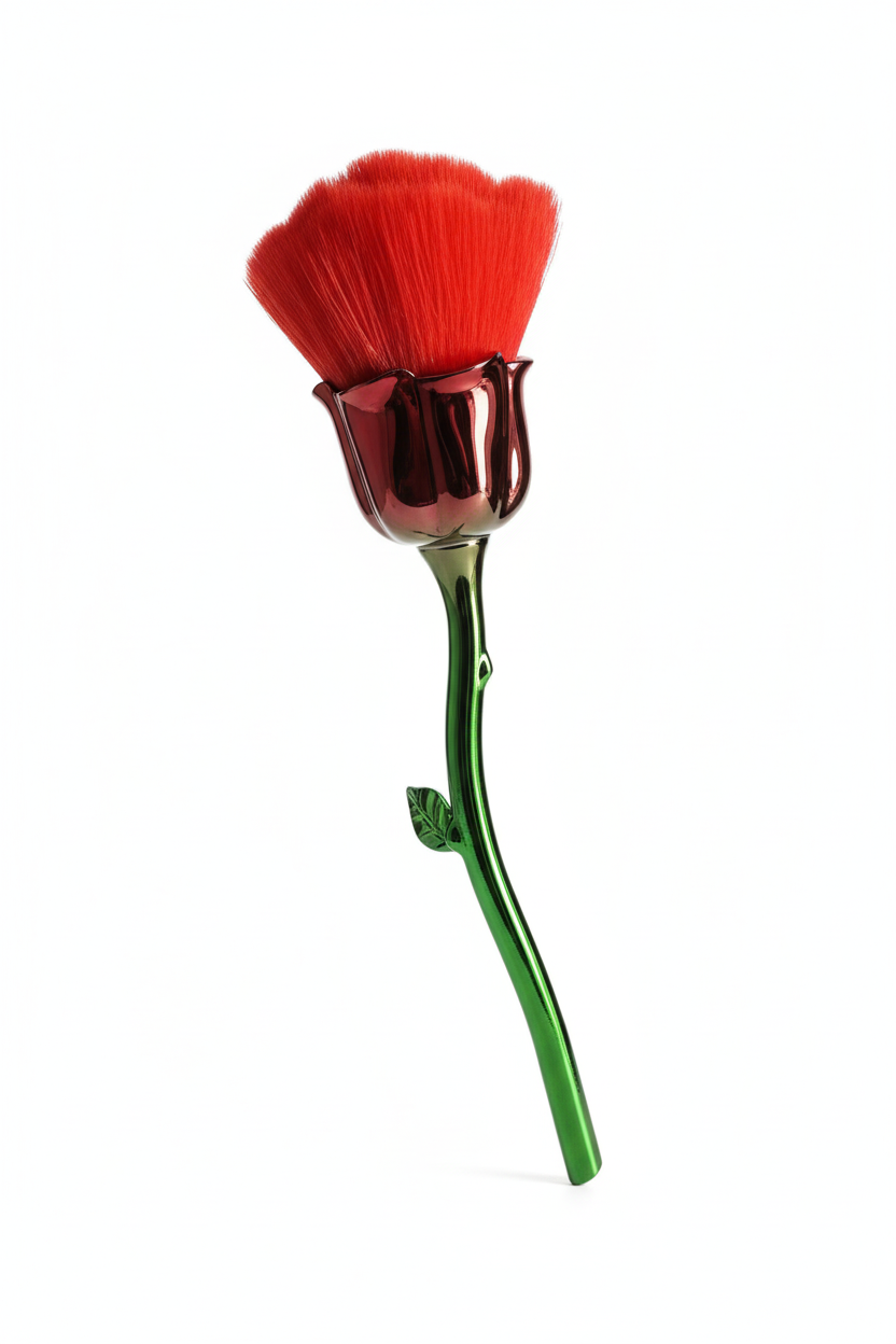 Professional rose makeup brush photo